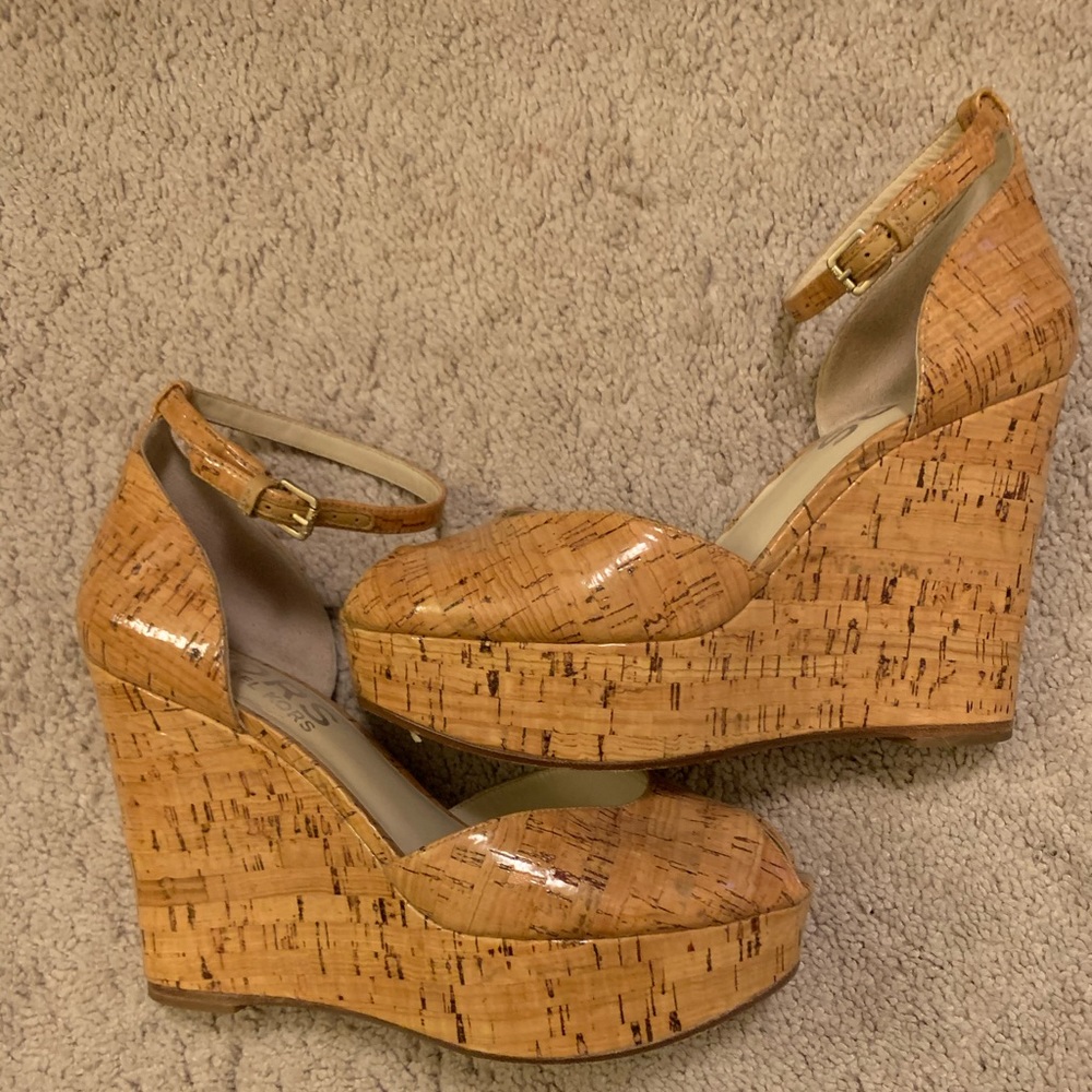 Michael Kors Cork wedge. size 8. GREAT  condition